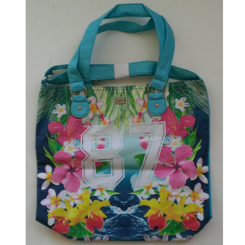 Aéropostale Floral Multi-color Canvas Tote